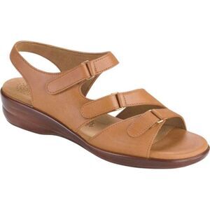 SAS Tabby‎ Tan Leather Slingback Sandals Sz 9.5